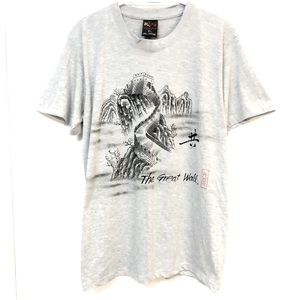 90s GREAT WALL OF CHINA VINTAGE SOUVENIR TEE Y2K CHINESE TRADITIONAL PAINTING XL
